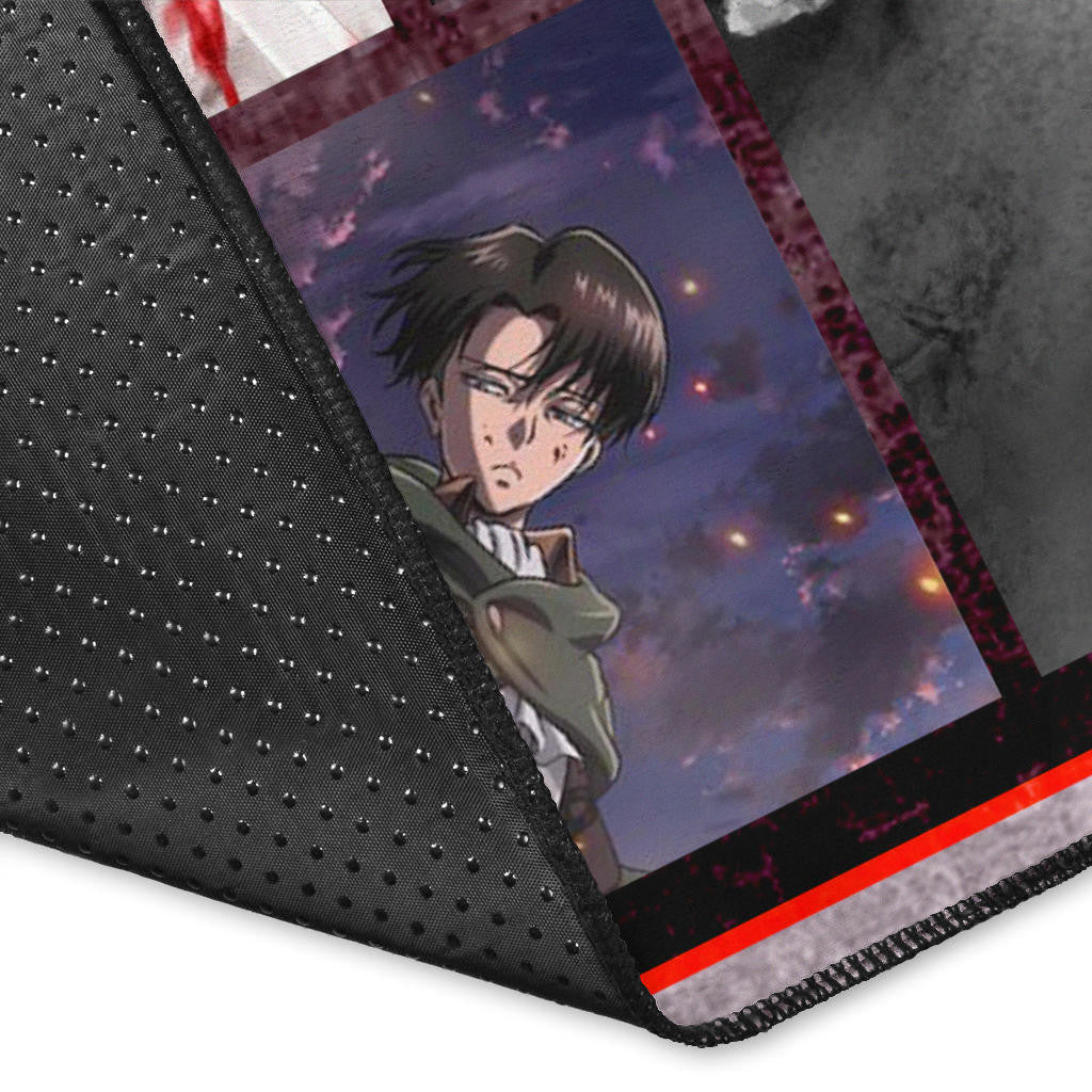 Levi Ackerman Attack On Titan Area Rug Anime Home Decor Custom For Fans NA033103