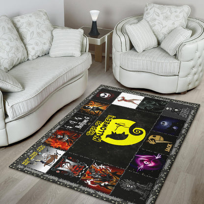 Jack Skellington The Nightmare Before Christmas Area Rug Cartoon Home Decor Custom For Fans NT032801