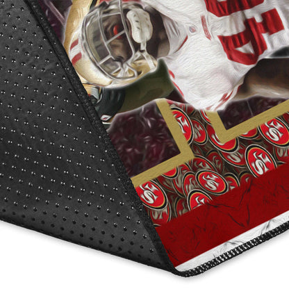 San Francisco Players 49ers Area Rug American Football Home Decor Custom For Fans