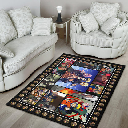 Team 7 Jiraiya Naruto Area Rug Anime Home Decor Custom For Fans NA030302