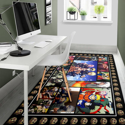 Team 7 Jiraiya Naruto Area Rug Anime Home Decor Custom For Fans NA030302