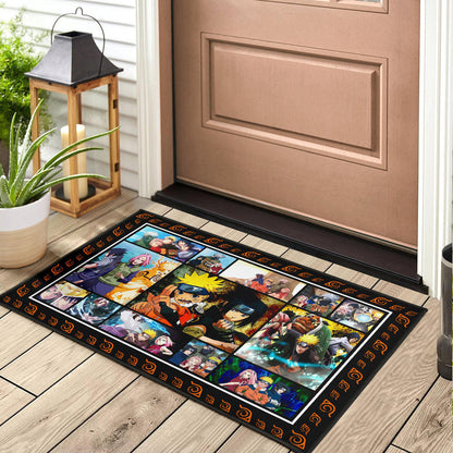 Team 7 Naruto Door Mat Anime Home Decor Custom For Fans