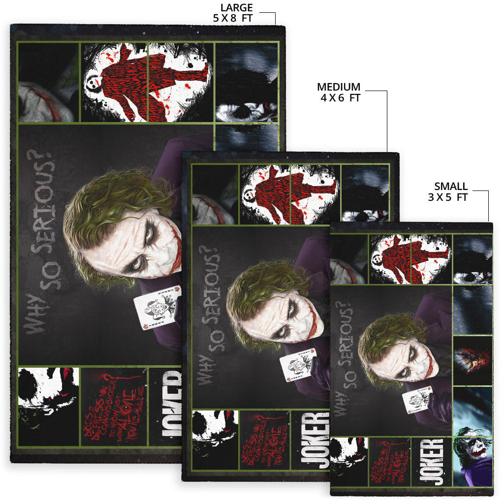 Joker Quote Area Rug Movie Home Decor Custom For Fans NT030202