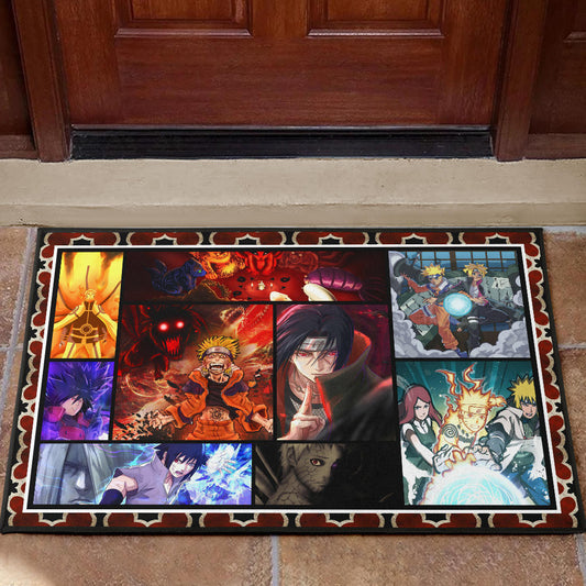 Naruto Main Characters Door Mat Anime Home Decor Custom For Fans NA030301