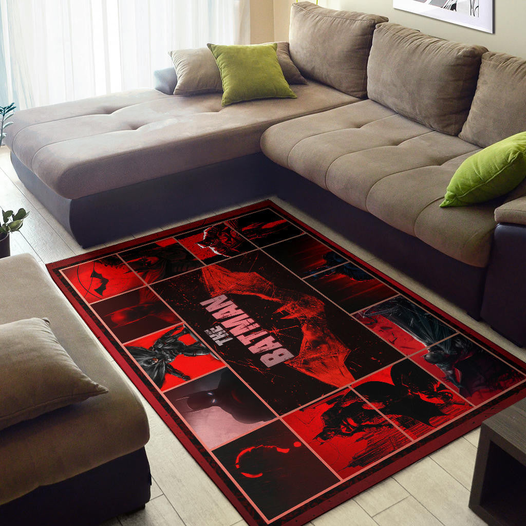 The Bat Man Area Rug Movie Home Decor Custom For Fans NT030101