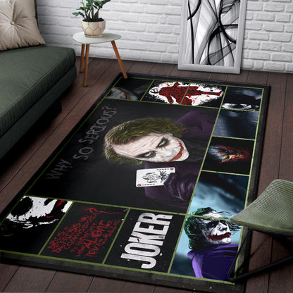 Joker Quote Area Rug Movie Home Decor Custom For Fans NT030202