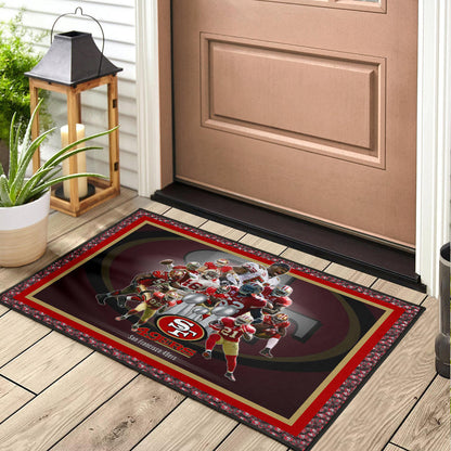 San Francisco Players 49ers Door Mat American Football Home Decor Custom For Fans