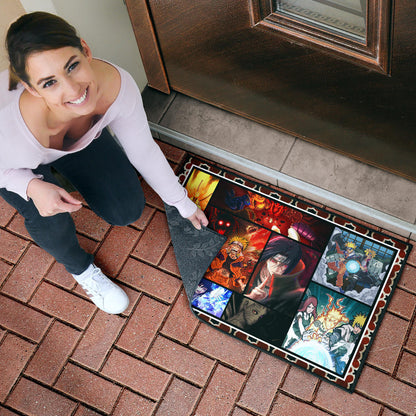Naruto Main Characters Door Mat Anime Home Decor Custom For Fans NA030301