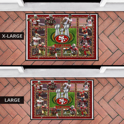 San Francisco Players 49ers Door Mat American Football Home Decor Custom For Fans
