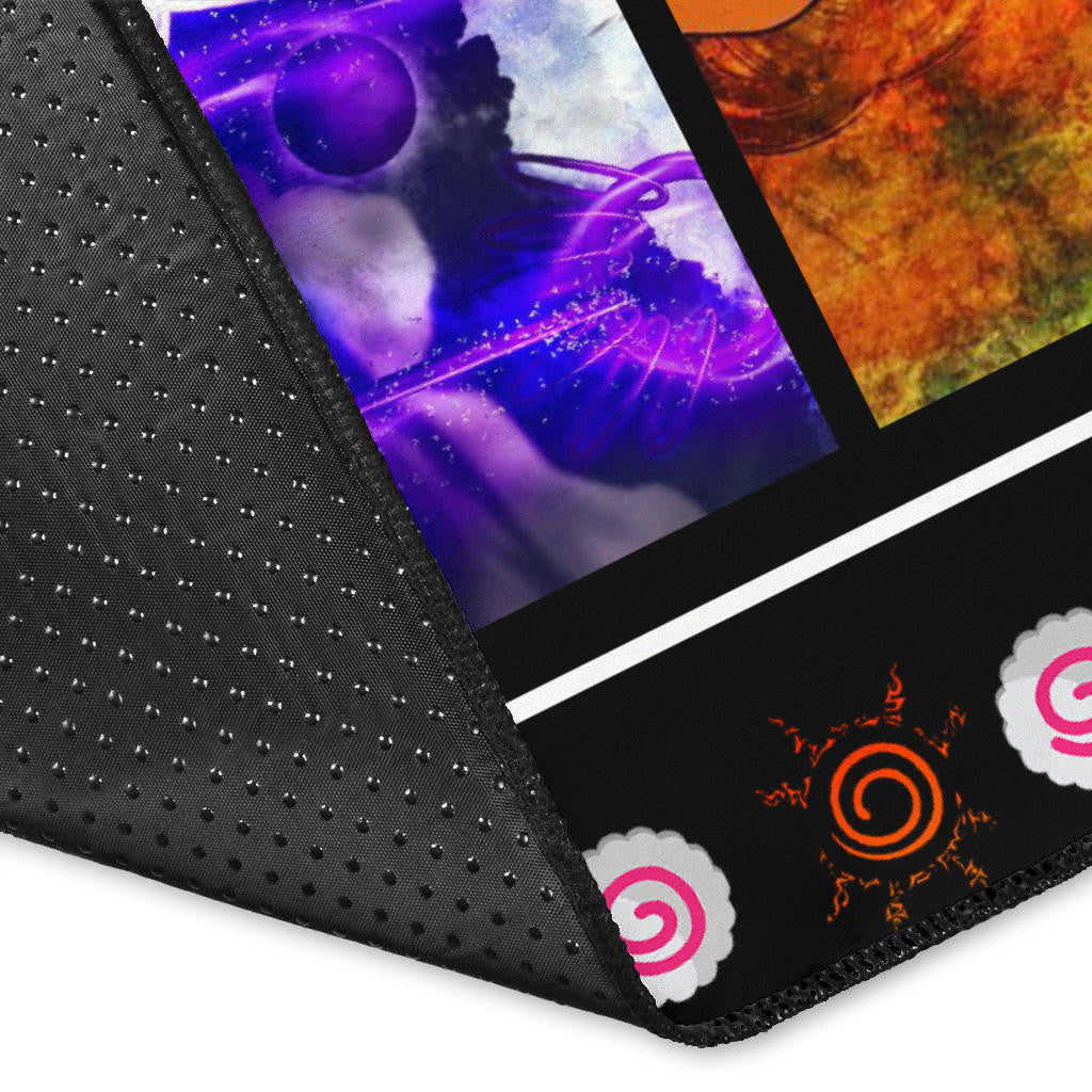 Obito Uchiha Vs Naruto Area Rug Anime Home Decor Custom For Fans NA030303