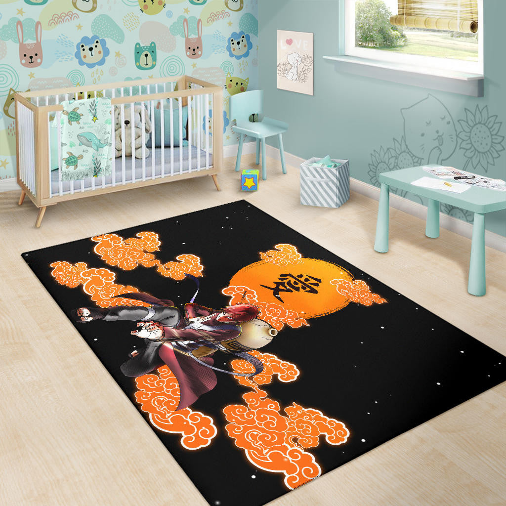 Gaara Naruto Area Rug Anime Home Decor Custom For Fans NA021805