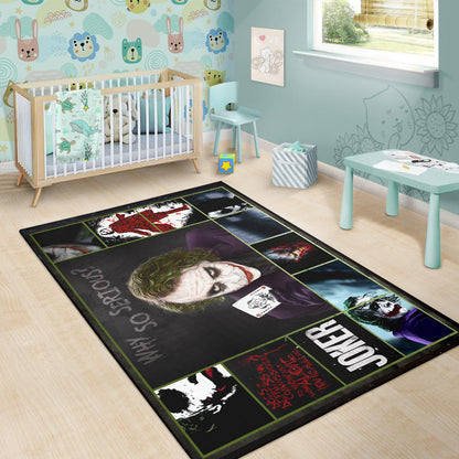 Joker Quote Area Rug Movie Home Decor Custom For Fans NT030202