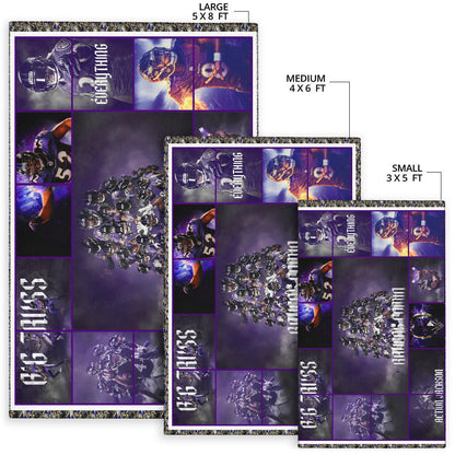 Baltimore Players Ravens Area Rug American Football Home Decor Custom For Fans NT022101