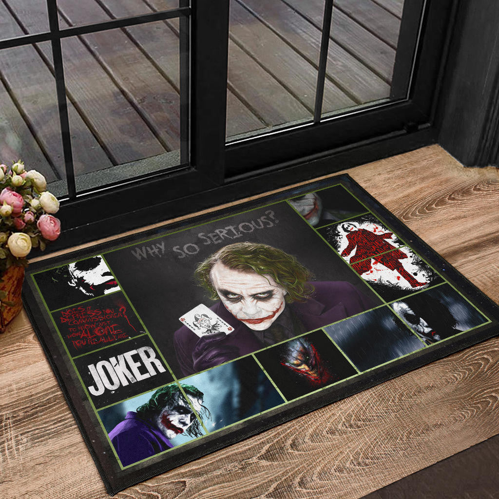Joker Quote Door Mat Movie Home Decor Custom For Fans NT030202