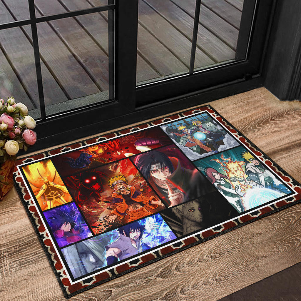 Naruto Main Characters Door Mat Anime Home Decor Custom For Fans NA030301