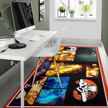 Madara Uchiha Vs Naruto Area Rug Anime Home Decor Custom For Fans NA030202