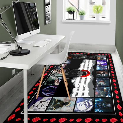 Obito Uchiha Vs Kakashi Hatake Naruto Area Rug Anime Home Decor Custom For Fans
