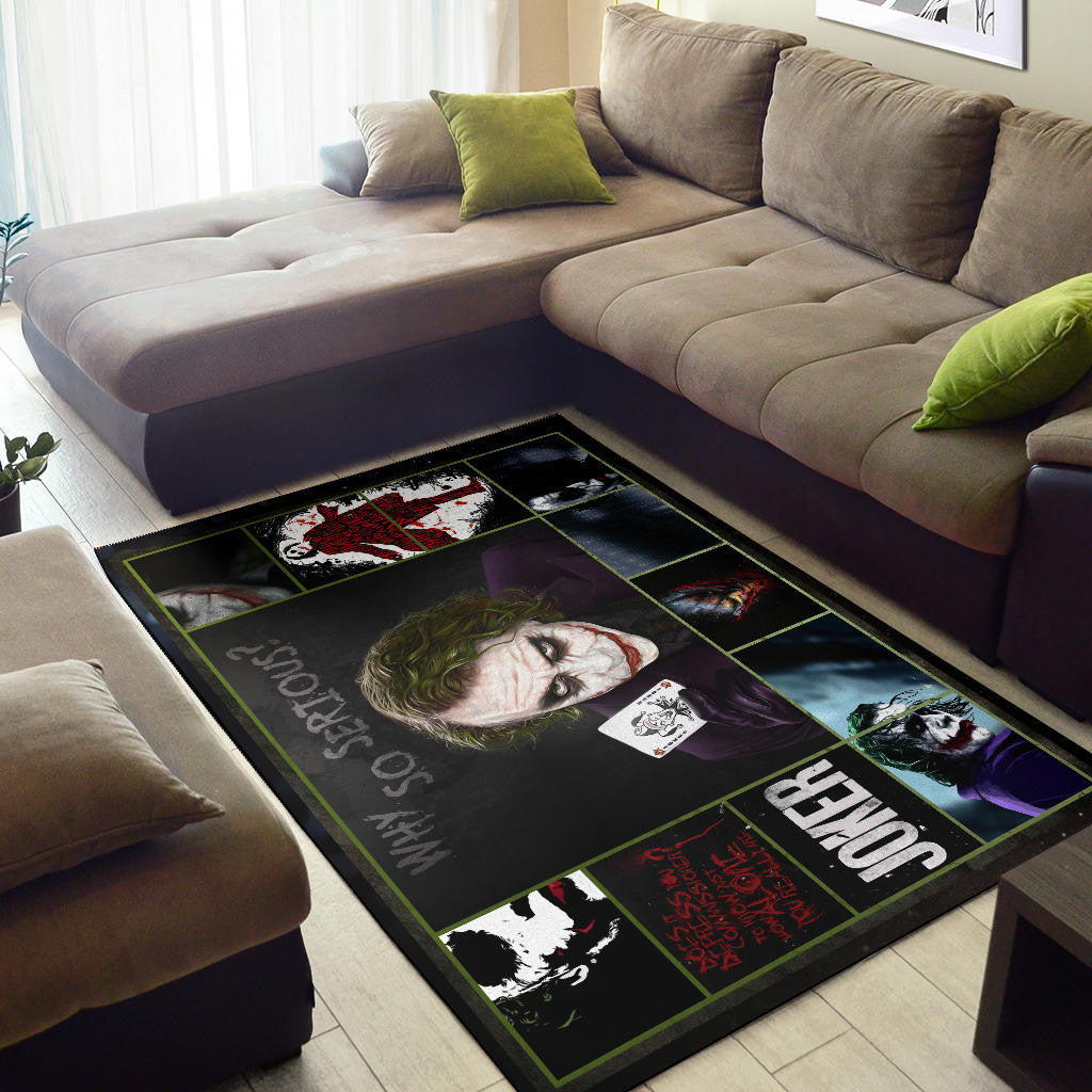 Joker Quote Area Rug Movie Home Decor Custom For Fans NT030202