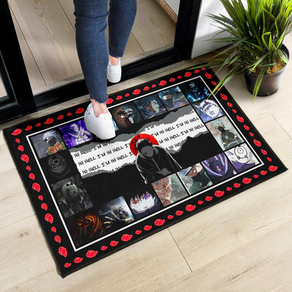 Obito Uchiha Vs Kakashi Hatake Naruto Door Mat Anime Home Decor Custom For Fans