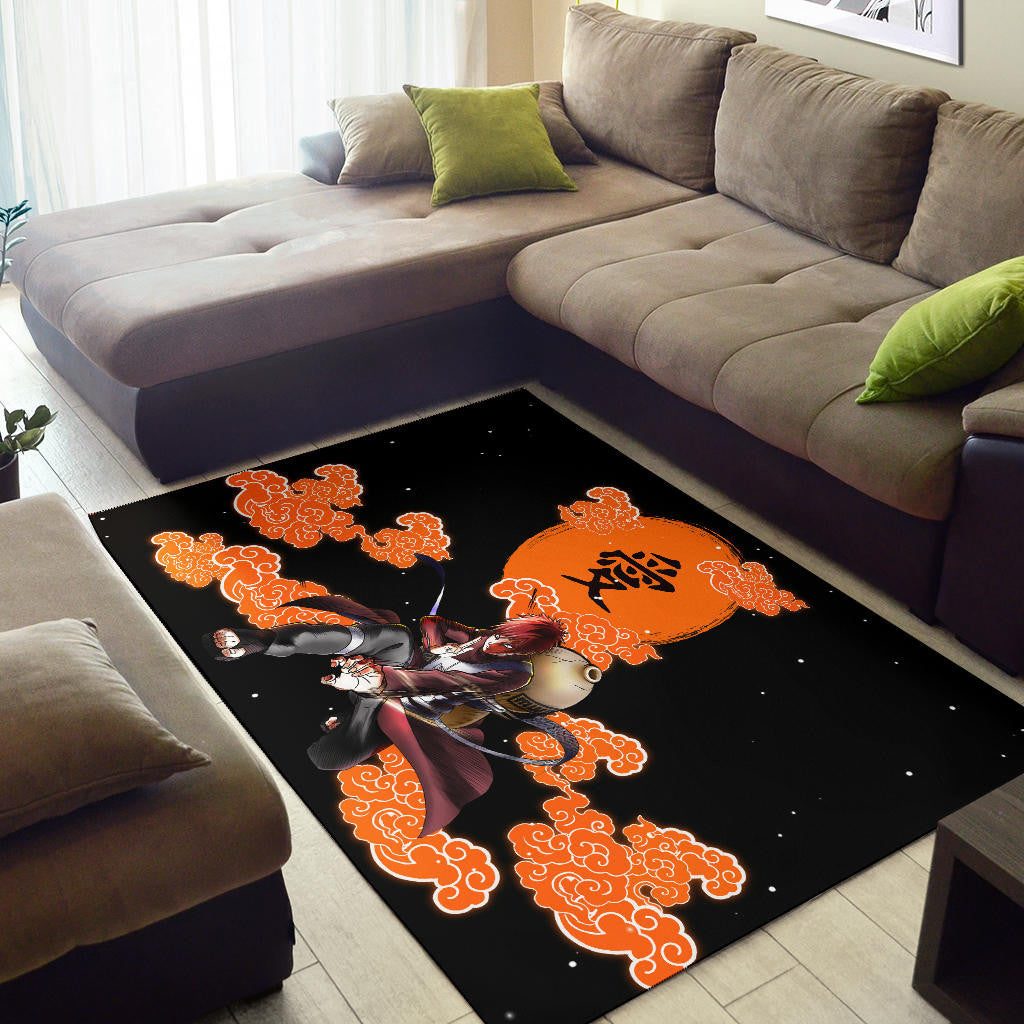 Gaara Naruto Area Rug Anime Home Decor Custom For Fans NA021805