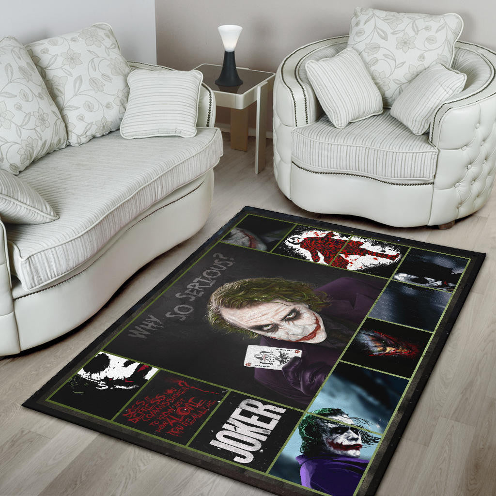 Joker Quote Area Rug Movie Home Decor Custom For Fans NT030202