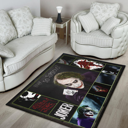Joker Quote Area Rug Movie Home Decor Custom For Fans NT030202