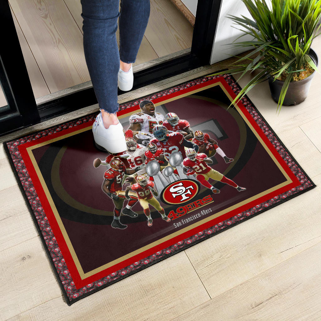 San Francisco Players 49ers Door Mat American Football Home Decor Custom For Fans