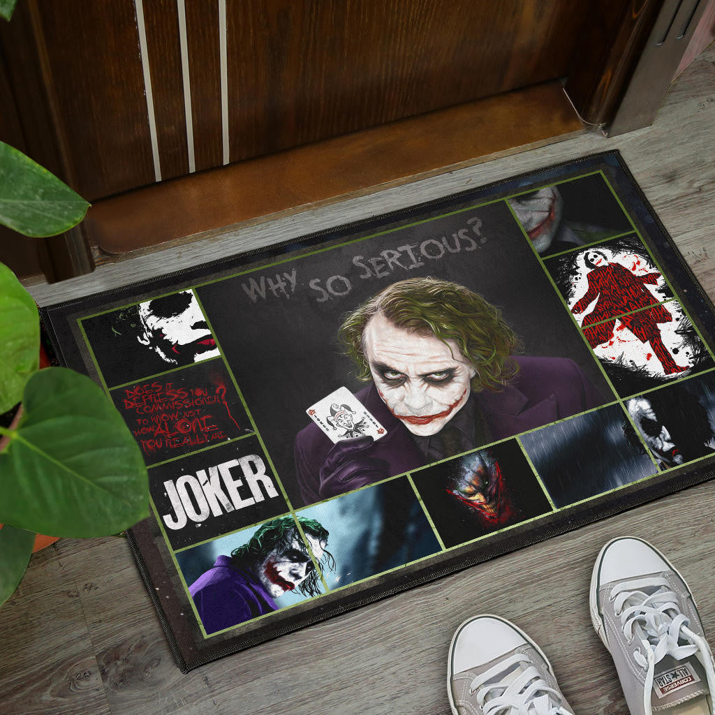 Joker Quote Door Mat Movie Home Decor Custom For Fans NT030202