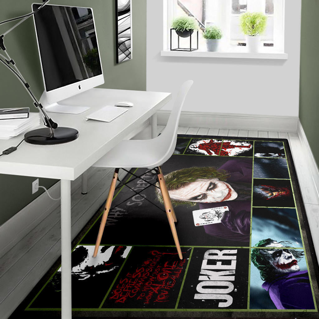 Joker Quote Area Rug Movie Home Decor Custom For Fans NT030202