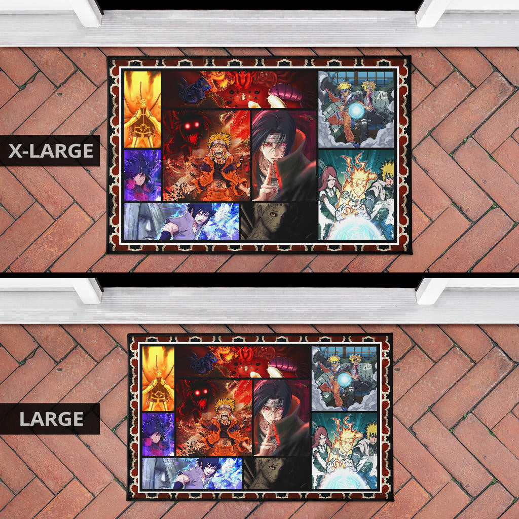 Naruto Main Characters Door Mat Anime Home Decor Custom For Fans NA030301