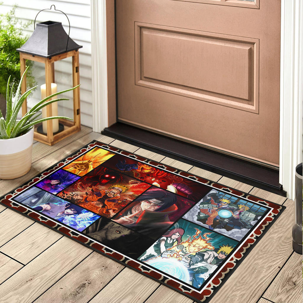 Naruto Main Characters Door Mat Anime Home Decor Custom For Fans NA030301
