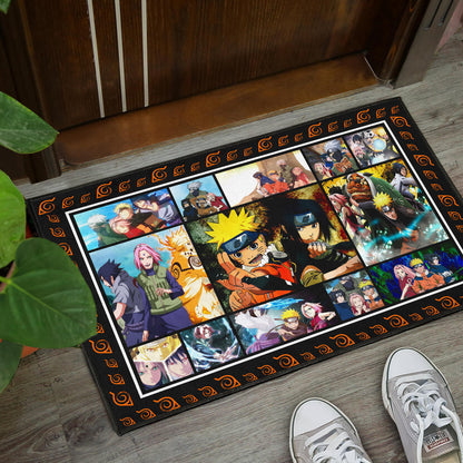Team 7 Naruto Door Mat Anime Home Decor Custom For Fans
