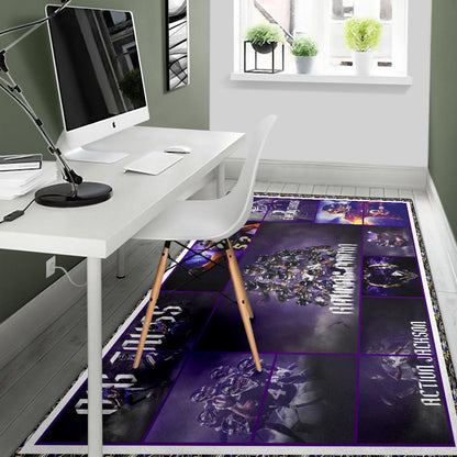 Baltimore Players Ravens Area Rug American Football Home Decor Custom For Fans NT022101