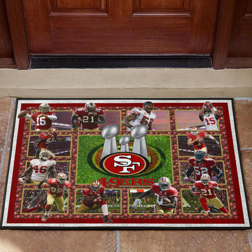 San Francisco Players 49ers Door Mat American Football Home Decor Custom For Fans