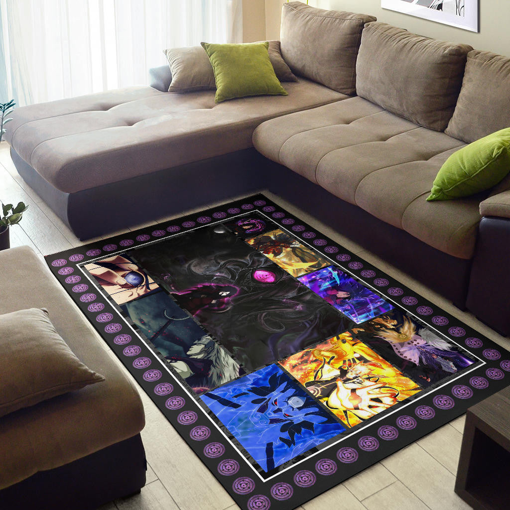 Madara Uchiha Naruto Area Rug Anime Home Decor Custom For Fans NA030201