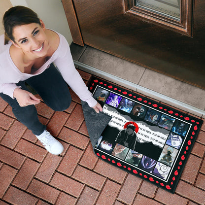 Obito Uchiha Vs Kakashi Hatake Naruto Door Mat Anime Home Decor Custom For Fans