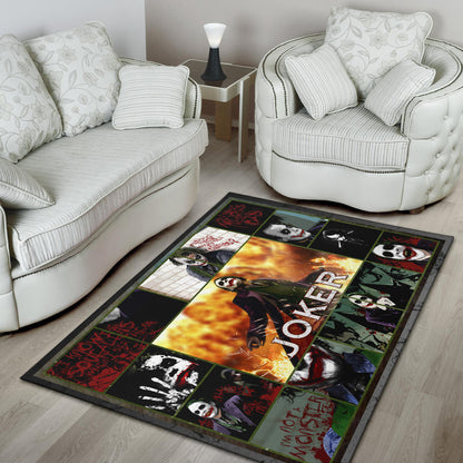 Joker Quote Area Rug Movie Home Decor Custom For Fans NT030201