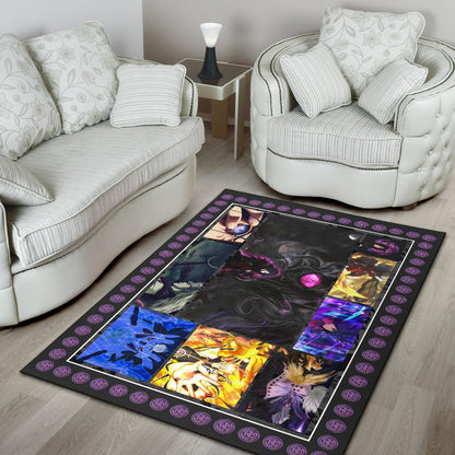 Madara Uchiha Naruto Area Rug Anime Home Decor Custom For Fans NA030201