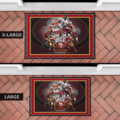 San Francisco Players 49ers Door Mat American Football Home Decor Custom For Fans