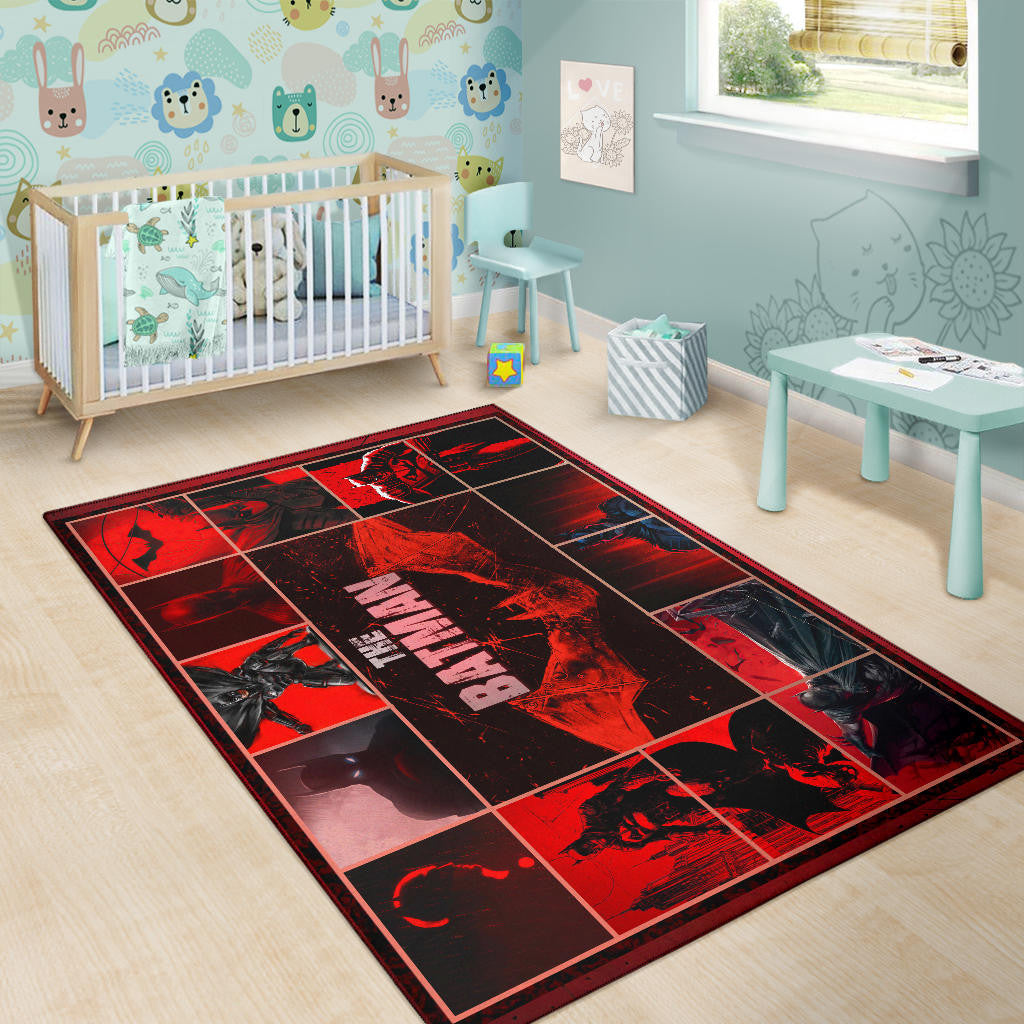 The Bat Man Area Rug Movie Home Decor Custom For Fans NT030101