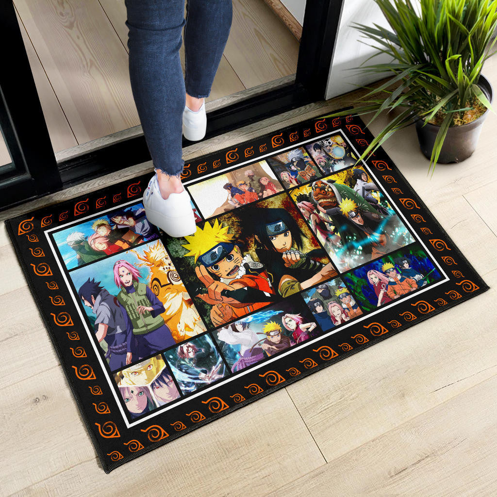 Team 7 Naruto Door Mat Anime Home Decor Custom For Fans