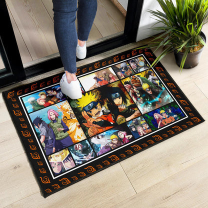 Team 7 Naruto Door Mat Anime Home Decor Custom For Fans