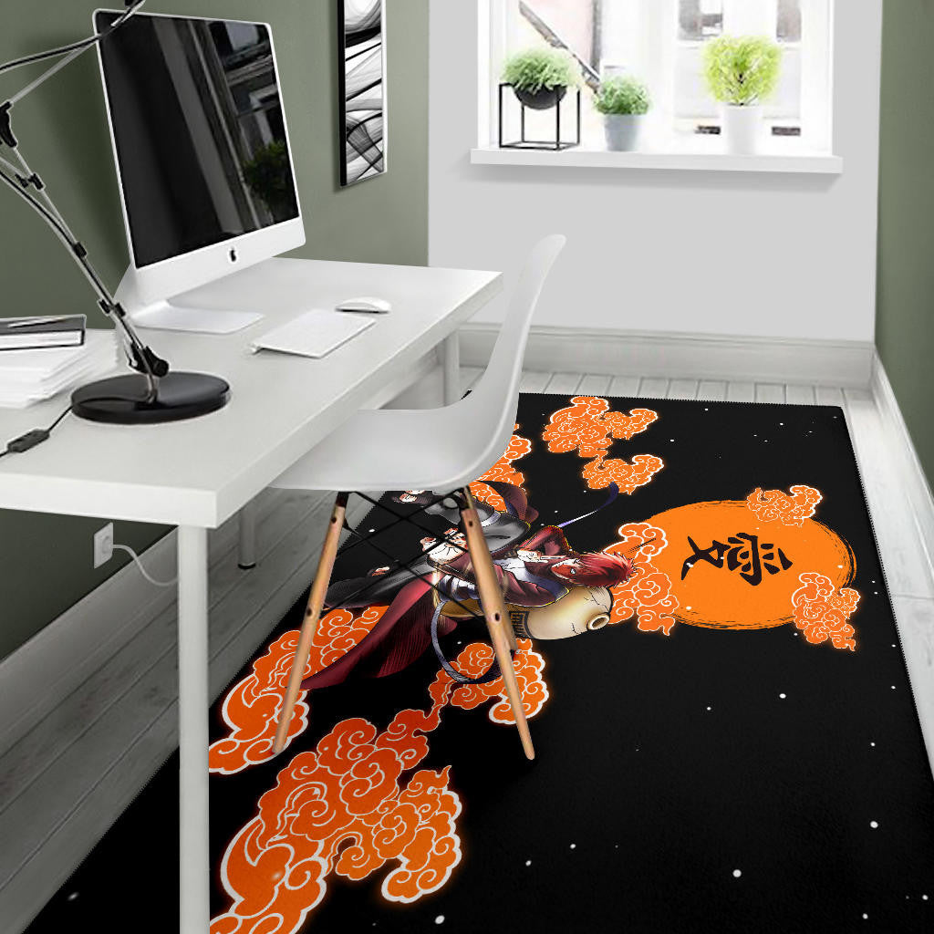 Gaara Naruto Area Rug Anime Home Decor Custom For Fans NA021805