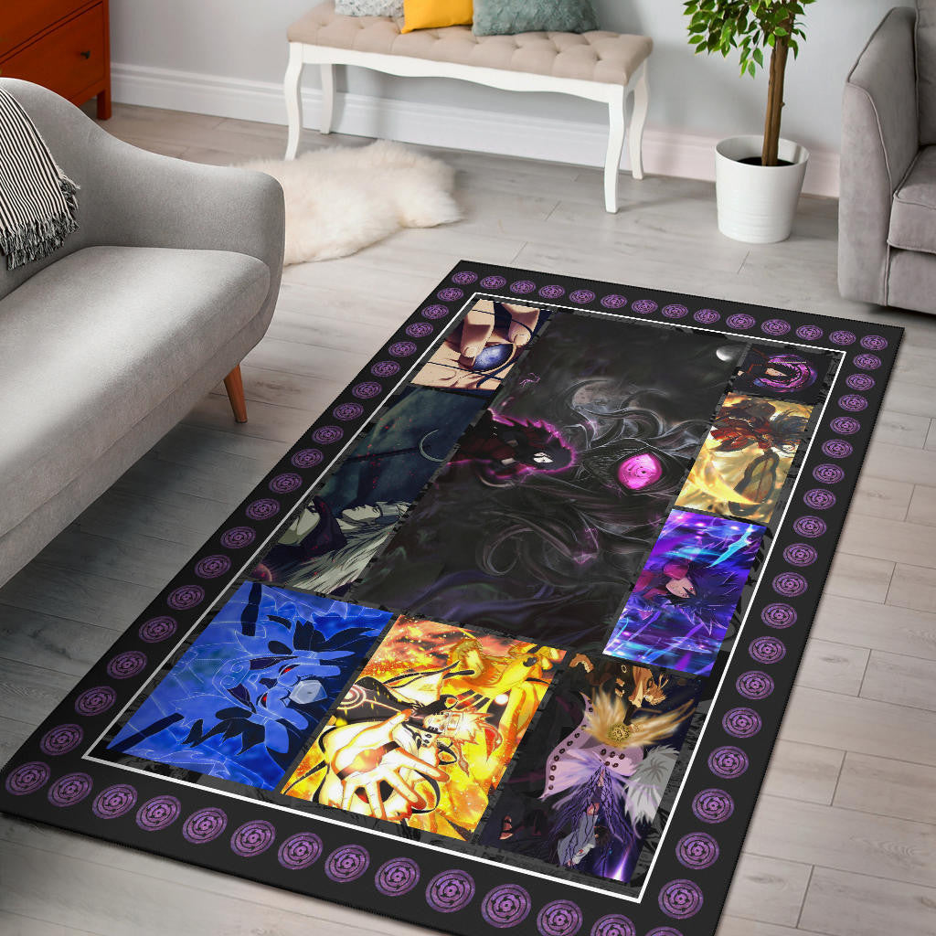 Madara Uchiha Naruto Area Rug Anime Home Decor Custom For Fans NA030201