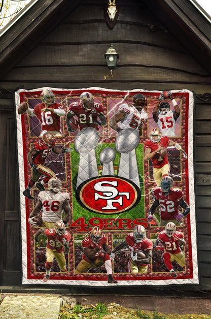 San Francisco Players 49ers Area Rug American Football Home Decor Custom For Fans
