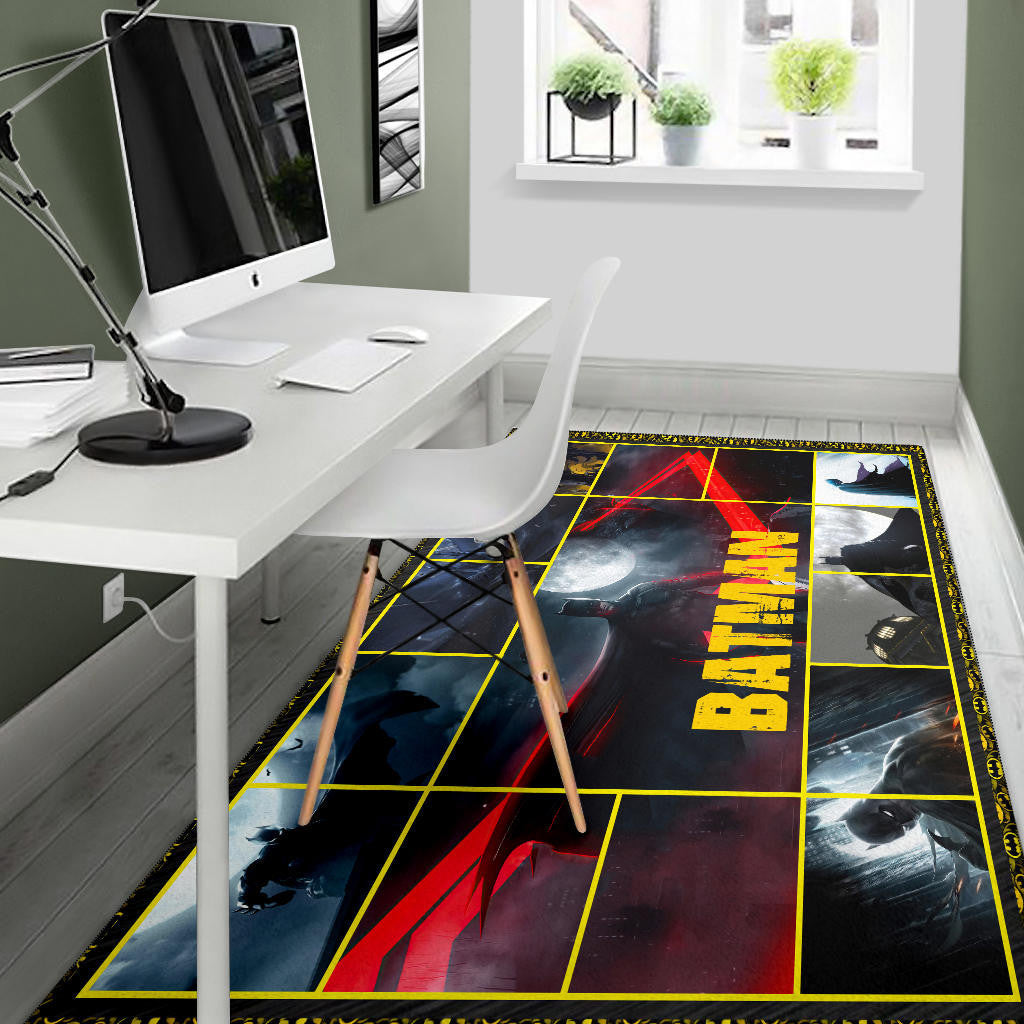 The Bat Man Area Rug Movie Home Decor Custom For Fans NT022201