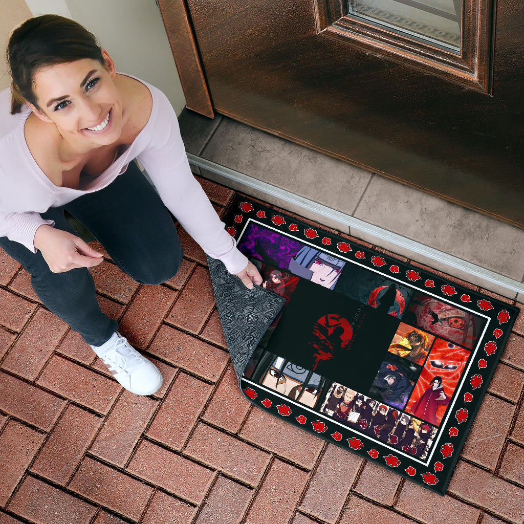 Itachi Uchiha Akatsuki Naruto Door Mat Anime Home Decor Custom For Fans