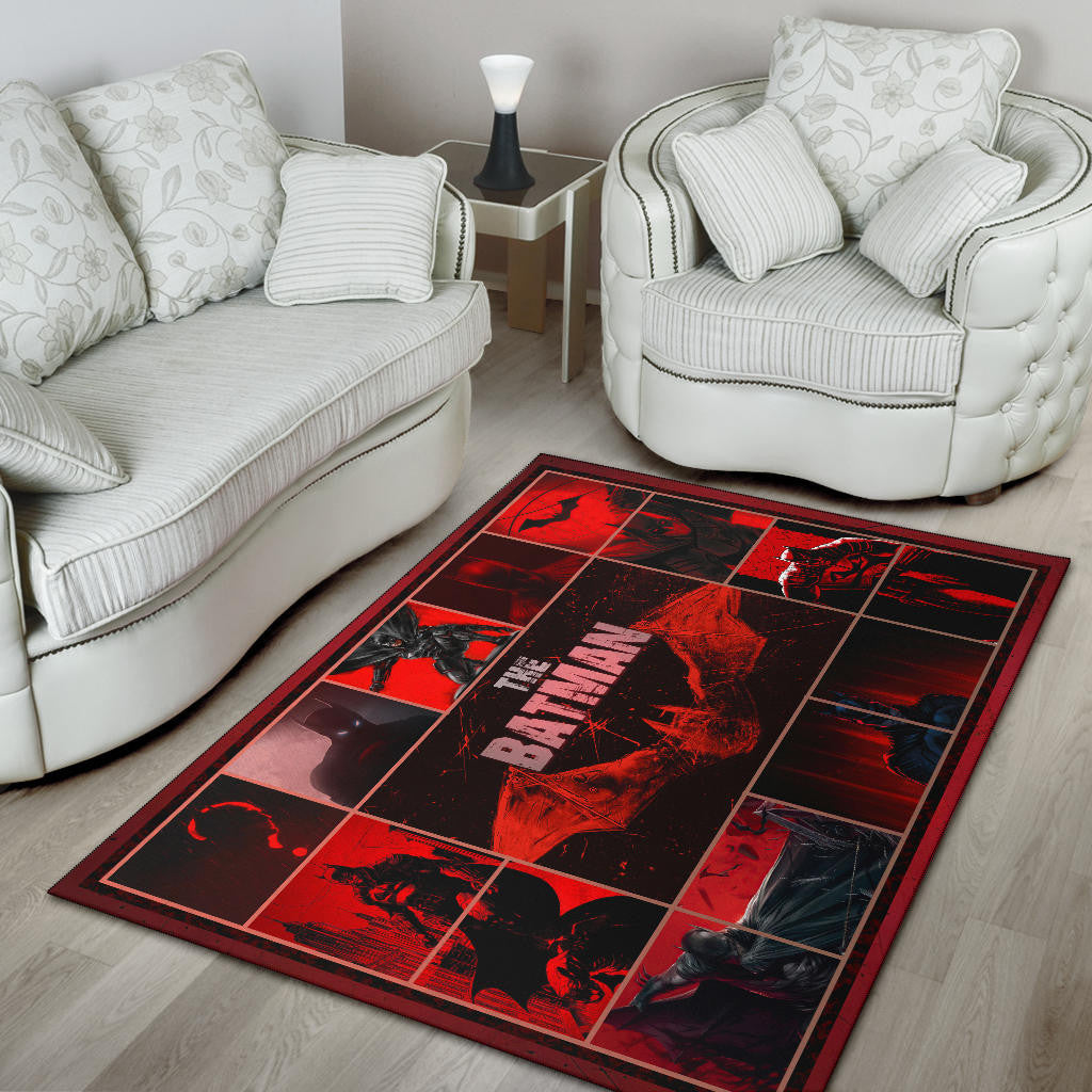 The Bat Man Area Rug Movie Home Decor Custom For Fans NT030101