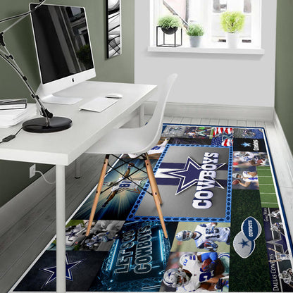 Dallas Players Cowboys Area Rug American Football Home Decor Custom For Fans