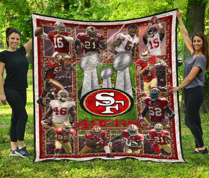 San Francisco Players 49ers Area Rug American Football Home Decor Custom For Fans